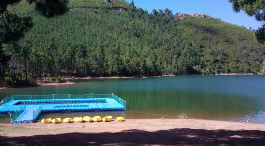 Fluvial beach Fernandaires, Portugal